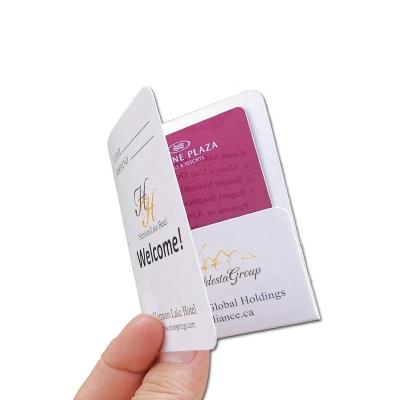 China Hot Selling Full Color Hotel Key Card Custom Design Printing Paper Hotel Key Card Holder for sale