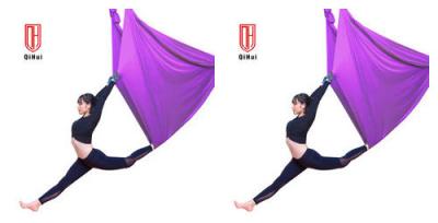 China Comfortable Flying Yoga Hammock Set , Outdoors Soft Aerial Yoga Equipment for sale