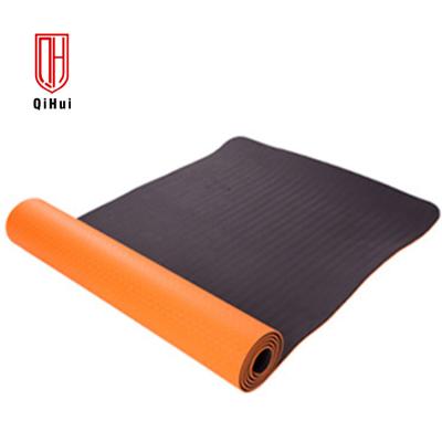 Cina Yoga spessa Mat Tear Resistant del TPE di anti slittamento amichevole 8mm di Eco in vendita