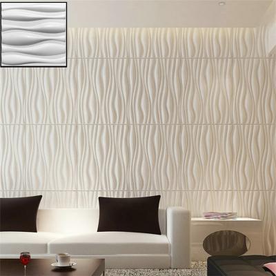 China High Quality Home Decor 500*500 Mm Diamond Embossed Room Decal Background Waterproof White Gold PVC Wall Panels Kids Bedroom Wallpapers for sale