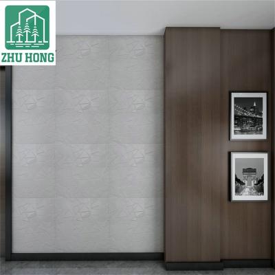 China High Quality Home Decor 500*500 Mm Home Decor 500*500 Mm White PVC 3D Wall Panels Waterproof Kids Bedroom Wallpapers Diamond Embossed Room Decal Background for sale