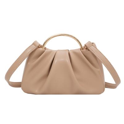 China Fashion Top Fashion Pleated Women Bag 2021 New Fashion Style Ladies Mini Handbag for sale