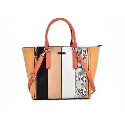 China HEC New Fashion Style Pattern Color Leather Handbag For Women for sale