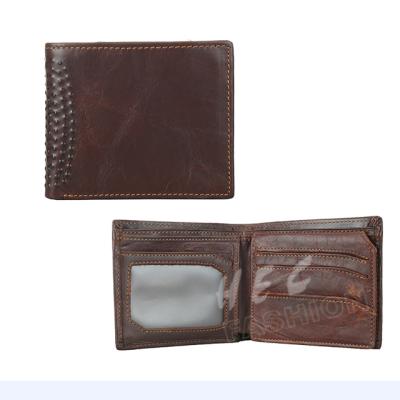 China HEC 2020 Brown Color Leisure Man Fashion Thin Wallet Waterproof Type Made In China for sale