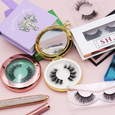 China Wholesale Free Sample 3d Feather Eyelashes Cruelty Free Vegan Factory Biodegradable 100% Fiber Lashes Factory 5D Minky Eyelashes for sale