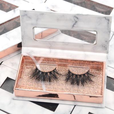 China super slim & Best Vendor 25mm Soft Strip 25mm Mink Eyelash Wholesale Lashes3d Eyelash Customized Boxes 3D Mink Lashes Eyelash for sale