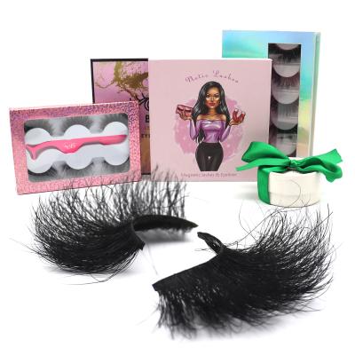 China 2022 New Style 30mm 32mm Eye Lashes Custom Natural Private Label Vegan 5d Fluffy Lashes With Case Mink 3d Mink Eyelashes for sale