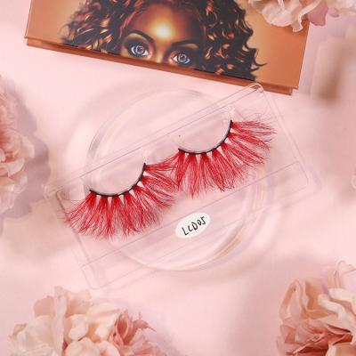 China super slim & Soft Strip Customize Charming Colorful 3d Mink Packaging Real 3d Mink Eyelashes 25mm Fur Lashes False Eyelash for sale