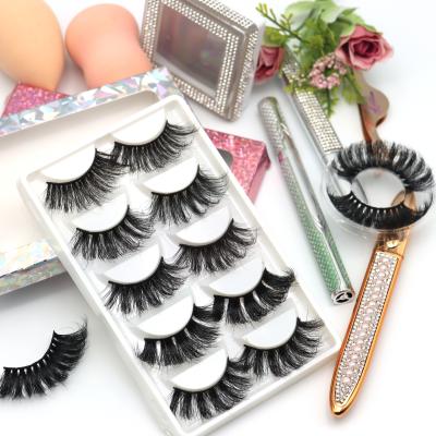 China Latest 2021 New Product 3d 25mm Feather Research Development Faux Mink Cruelty Lashes Vendor Free Plant Extract 5D Plant Fiber Eyelashes for sale