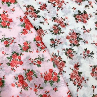 China China Factory Wholesale 100 Polyester Chiffon Anti-static Chiffon Material Thin Soft Light Weight Floral Design Textile Printed Flower For Dress for sale