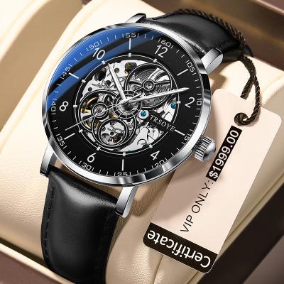 China Brand Wholesale Brand Luxury Skeleton Men's Mechanical Water Resistant OEM Wristwatches Automatic Watches Block Tangan 8389 for sale