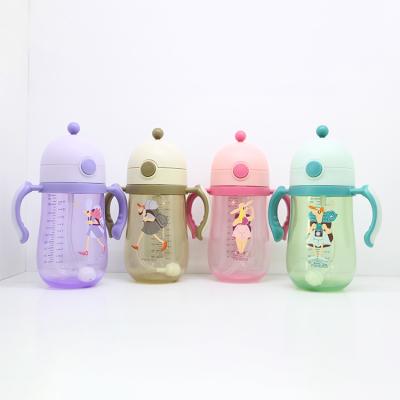 China PP China Manufacture Professional Silicone Feeding Plastic Kids Baby Water Cup Cartoon for sale