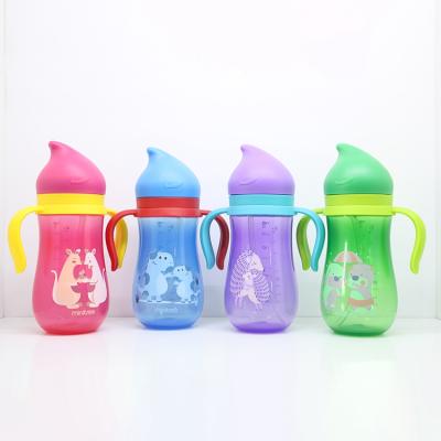 China Good Quality PP Glass Water Baby Kids Infant Sipper Silicone Feeding Bottle for sale