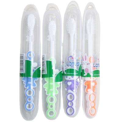 China Good Quality Home New Arrivals Eco-friendly PP+TPR Children's Plastic Toothbrush for sale