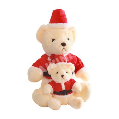 China Fasion Christmas Wholesale Custom Stuffed Teddy Bear Toy For Christmas Decorations for sale