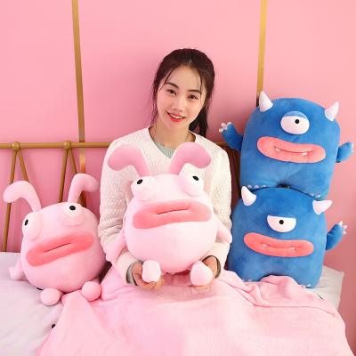 China Funny Plush Thick Lips Stuffed Toys Ugly Monster Plush Toys Dolls for sale