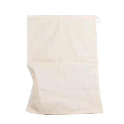 China Nut Milk Organic Cotton Juicing Filter Food Grade Hemp Filter Bag For Almond Fruit Juice Cold Brew Coffee Filter Cloth Bags Reusable Washable for sale