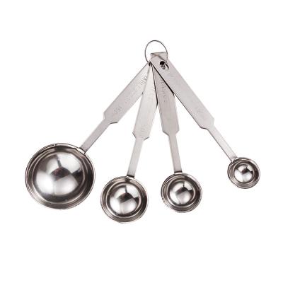 China Sustainable Stainless Steel Measuring Tool Set of 4 Stackable Tablespoon Teaspoon Measuring Tool for sale