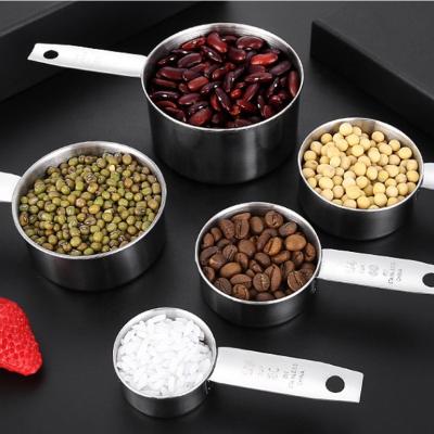 China Viable Wholesale Kitchen Cooking Uses Stainless Steel Baking Measuring Cups And Spoons Set With Baking Gadgets Measurer for sale