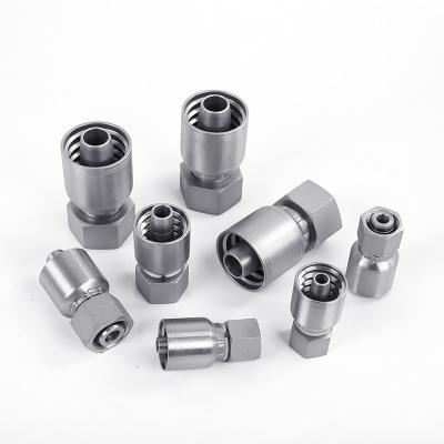 China Carbon steel material one piece fit carbon steel/45#steel/stainless hydraulic hose fitting for sale