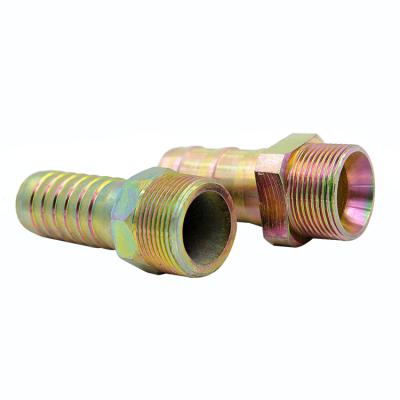 China Machinery 10411 Male Thread Hose Fitting Series Carbon Steel Metric Hydraulic Lightweight Hose Fittings for sale