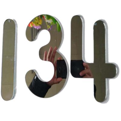 中国 Other Factory Custom Laser Cut Acrylic Pmma Mirror Letter Gold Color Cutting 販売のため