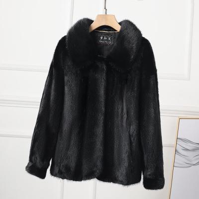 China 2021 new arrival breathable women fall white fur coats grow fur coat woman jacket mink fur for sale