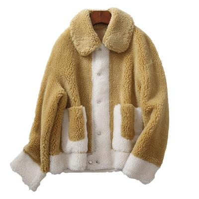 China Breathable High End Wool Plush Coat Women Winter Coats For Women Plus Size Woolen Fur for sale