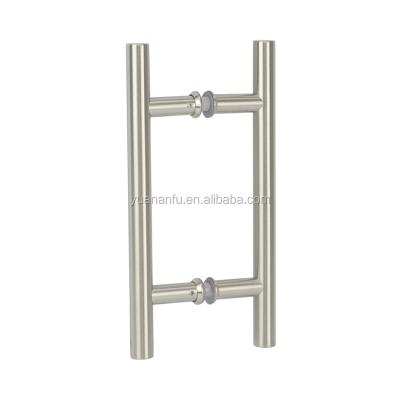 China Coastal High Quality Round Tube Brass Handles Brass Door Pull Glass Handle Door Handles for sale