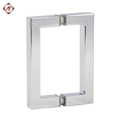 China Newest 8 Inch Coastal Shower Door Brass Glass Door Pull Handles High Quality for sale