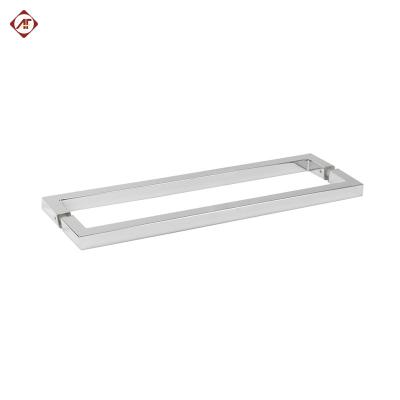 China Good Quality Coastal Home Glass Door Handles Square Main Pull Handle for sale