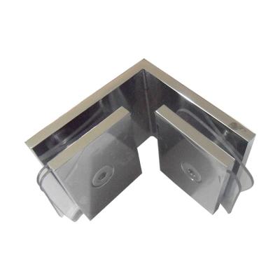 China Modern Shower Frameless Glass Connector 90 Degree Door Flange for sale