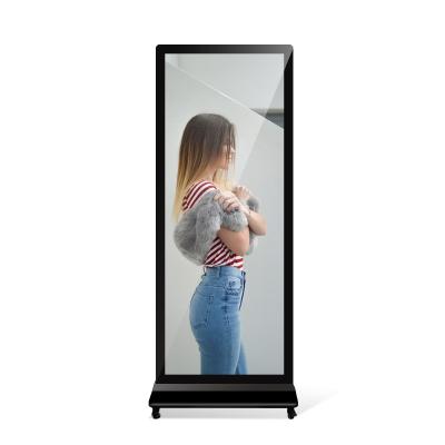 China 75 Inch Indoor Floor Standing Android LCD Digital Signage Kiosk Totem Advertising Player Touch Screen For Shopping Mall for sale