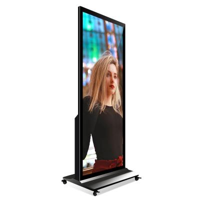 China Indoor Stand Alone Digital Signage And Displays Floor Standing Vertical Totem LCD Advertising Equipment for sale