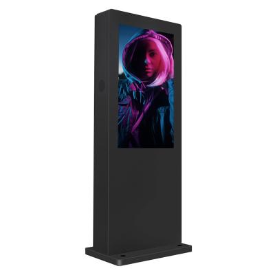 China Super Thin Outdoor 55inch Floor Semi-Outdoor Digital Signage With Multiple Color Options for sale