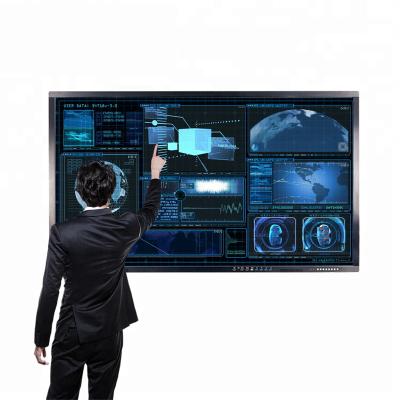 China Wholesale Indoor 55 65 75 86 100 Inch LCD All Touch Screen One PC Interactive Whiteboard Flat Panel for Education Meeting Conference for sale