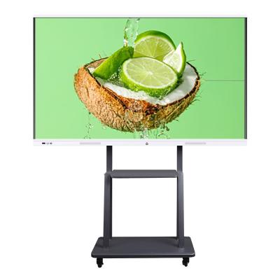 China Indoor Finger Touch Screen Wall Mount Floor Stand IR Touch Screen 55 65 75 86 100 Inch White Board Interactive Smart Board For School for sale