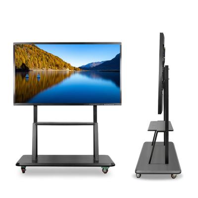 China Indoor Finger Touch Screen Wall Mount Floor Stand IR Touch Screen 55 65 75 86 Inch Board Smart Class Interactive Whiteboard for sale