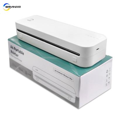 China Gratis onderdelen 203 Dpi Draagbare mini A4 thermische printer Draadloze inkloze A4 printer Te koop