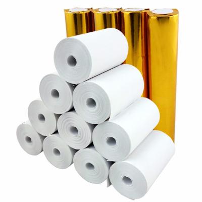 China 57*40mm Papel térmico Jumbo Rolls Ecg Ultrassom Impermeável Adesivo térmico Impressora de rótulos Papel à venda