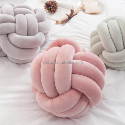 China Chunky Hand Knot Anti-Decubitus Cushion, Knot Pillow For Home Decoration With Cheap Price China Supplier Large Knot Cushion for sale