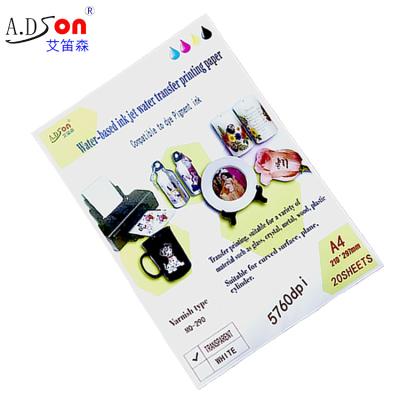 China Transfer Printing Hot Sale Design Amazon Water Slide Decal Transfer Printing Paper White Or Clear Water Transfer Inkjet Printing Water Transfer Paper for sale