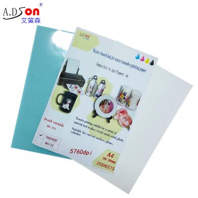 China Transfer Printing Hot Selling Water Transfer 295 Paper Inkjet Modern Design Amazon Water Slide Free Sample Design Printing Water Transfer Paper for sale