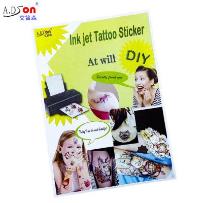 China Free Sample Manufacturer DIY Inkjet Tattoo Paper Printing Decoration Printing Temporary Tattoo Stickers for sale