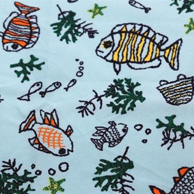 China Waterproof Fishing Waterproof Skin Printed Fabric For Beach Shorts for sale