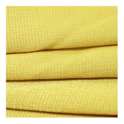 China Breathable warm quality imitated cupro honeycomb rayon/polyester fabric for sale