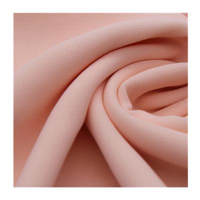 China High Quality Hot Sale Pink 75D Plain Chiffon Fabric Anti-Static for sale