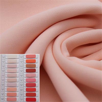 China Whole sale anti-static made in 75D*75D pure china fashion garment chiffon fabric for sale