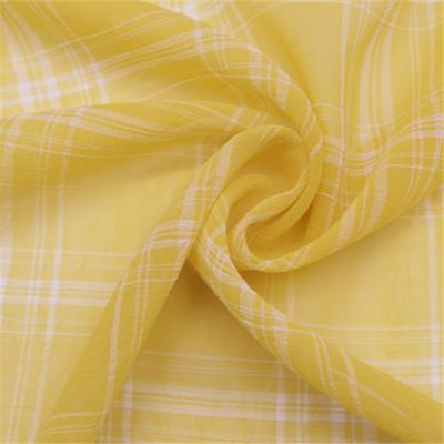 China Cationic Polyester Anti-Static Gradient Control Chiffon Two Tone Crepe Fabric For Dress for sale