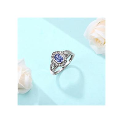 China CLASSIC Special Design Tasty Sapphire Gemstone Rings Wedding Ring Sterling Silver for sale